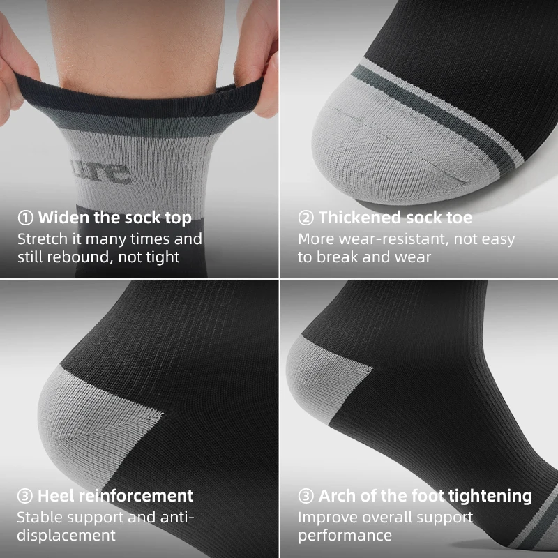 Qunature Waterproof Socks Hiking Outdoor Camping Sock Skiing Wading Winter Non-slip Riding Snow Warm Waterproof Socks thermal socks women hiking socks