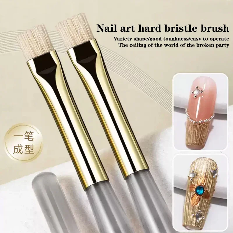 Nail Art Brush for Creative DIY Designs – Versatile Hard Bristle Stripe Liner Tool