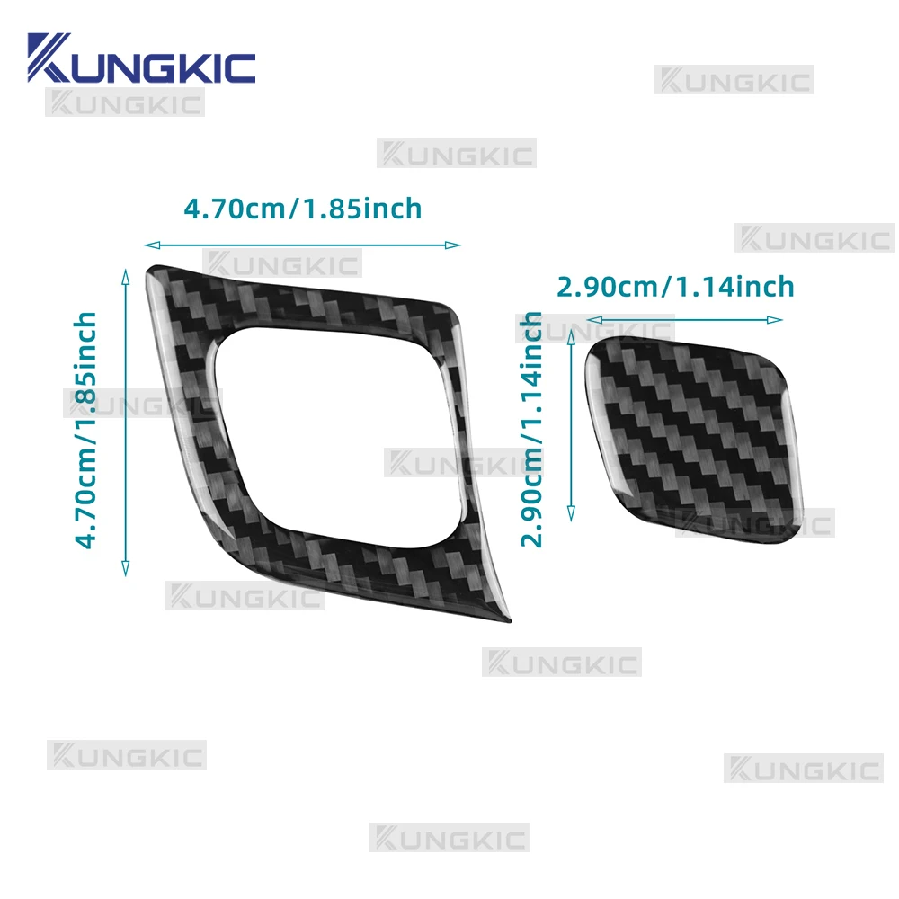 BMW i3 2013 2014 2015 2016 2017 2018 2019 2020 2021 2022용 실제 소프트 카본 파이버 자동차 대시보드 AC 패널 측면 버튼 패널 스티커