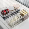 Transparent Basket Lipstick Eye Shadow Makeup Brush Drawer Compartment Storage Box Sorting Box Desktop Storage Box Cosmetics 4