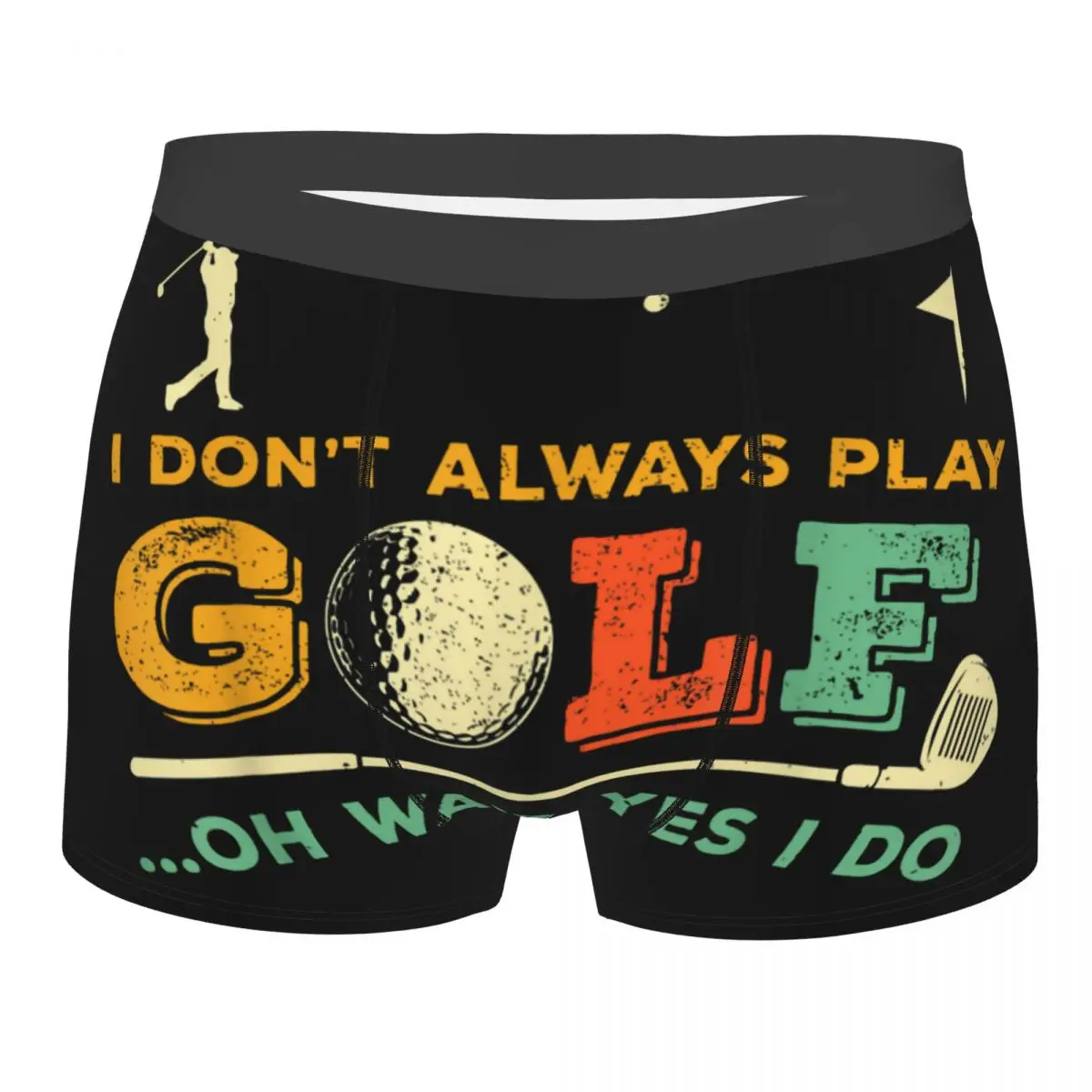 

Funny Golf Quote Underwear Male Print Customized Boxer Briefs Shorts Panties Soft Underpants