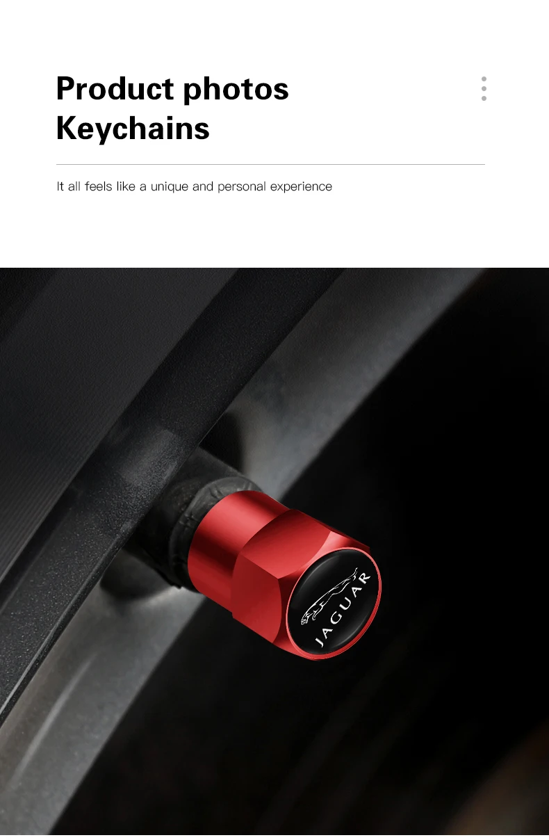 4 stücke 3D Metall Auto Reifen Ventil Kappen Rad Staub Abdeckung Für Jaguar XS F XF XE XJ XK XEL XFL XJL XJ6 XJS XKR XFR F-Typ F-Tempo E-Tempo – Detail 8