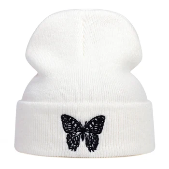 Butterfly Embroidery Beanie Hat 4