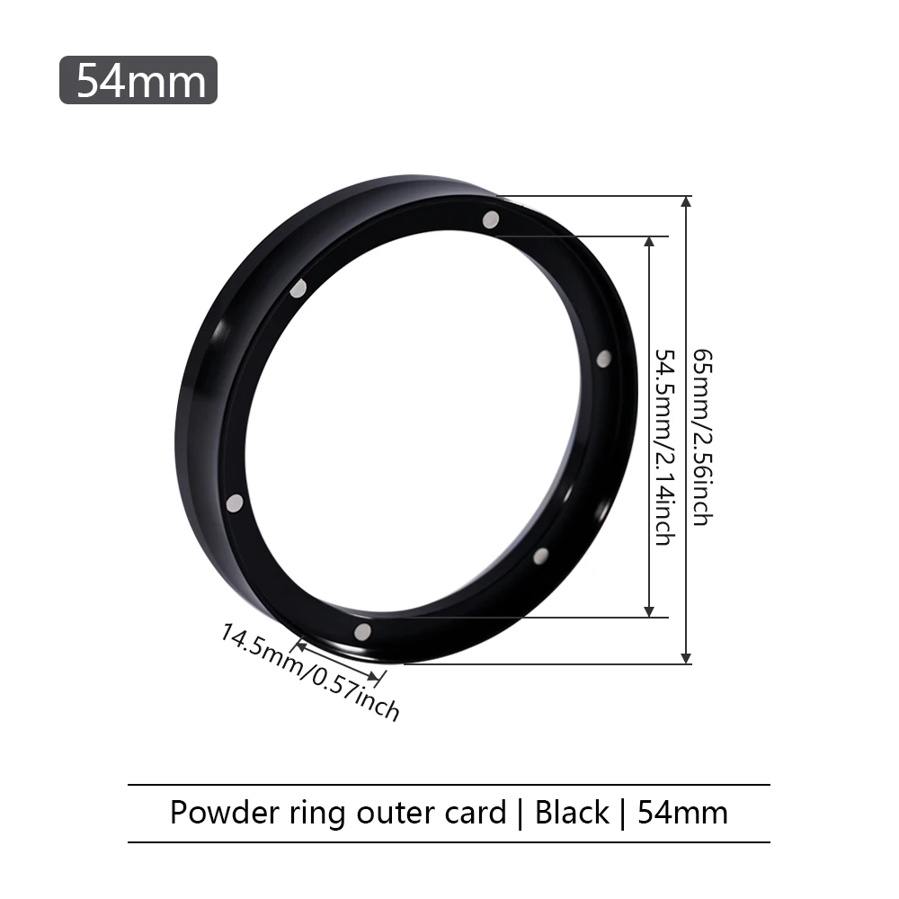 Magnetic Espresso Coffee Dosing Funnel with Aluminum Ring