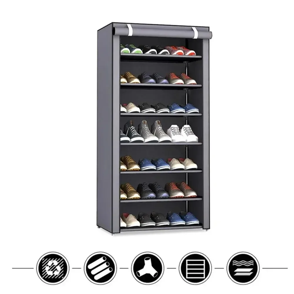Multilayer Shoe Rack Organizer Nonwoven Fabric Hallway Entryway Stand Holder Space Saving Cabinet Home Furniture Dustproof Shelf fabric shoe cabinet shoe rack shoe storage box
