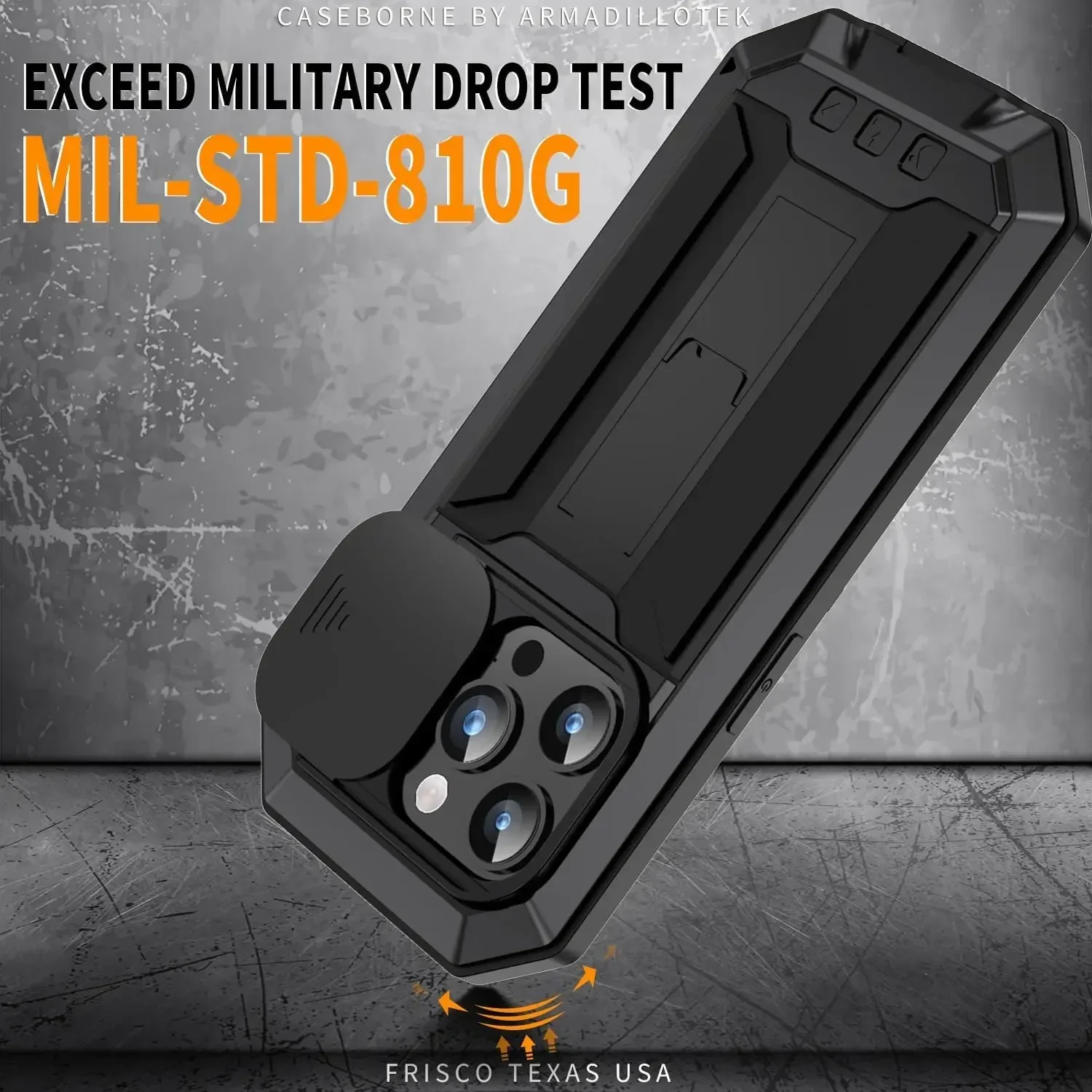 Heavy Duty Rugged Metal Case for iPhone Case for iPhone 15 Plus 14 13 Pro Max Screw Military Shockproof Cover