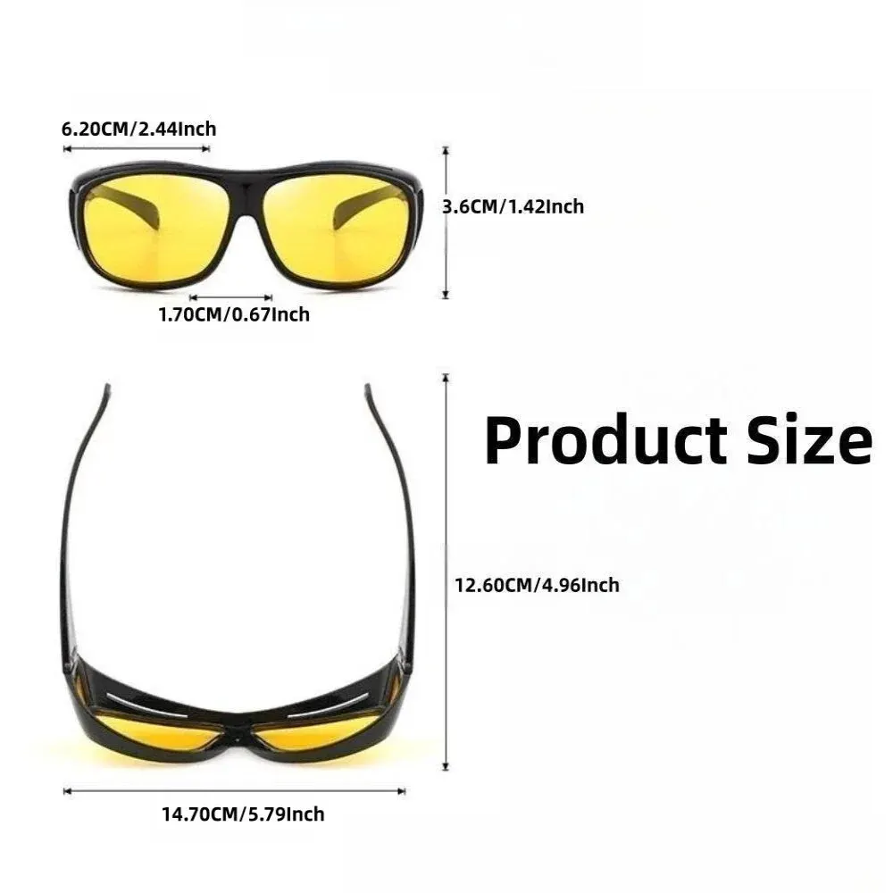 Night Vision Sunglasses Driving Glasses Anti Glare Sunglasses Drivers Goggles Interior Accessory Protective Gears Night Vision Glasses Anti Glare Car Driving Glasses