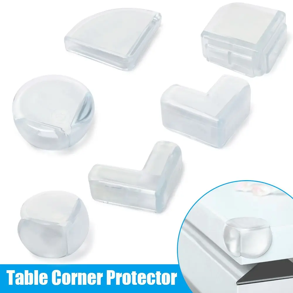 Soft Transparent Corner Guards 4Pcs Silicon Anticollision Strip Kids Security Edge Protection Table Corner Protector Accessories