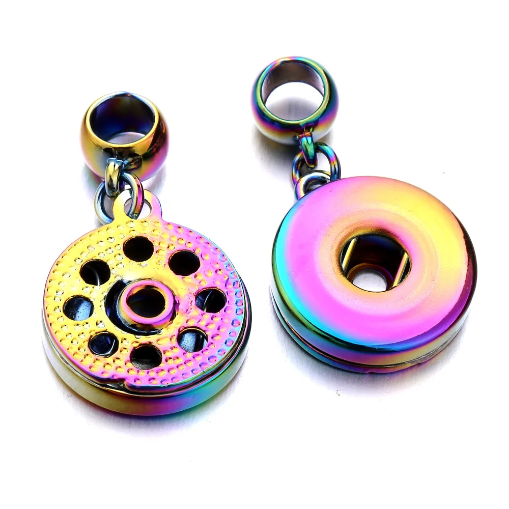 20pcs/lot Interchangeable DIY Accessories Charms Snap Buttons 18mm Snap Jewelry Finding For Make Snap Button Bracelets Necklace