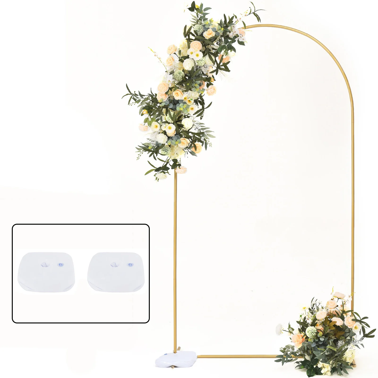 7.2ft Gold Metal Arch Backdrop Stand Wedding Arch for Birthday Party Bridal Baby Showers