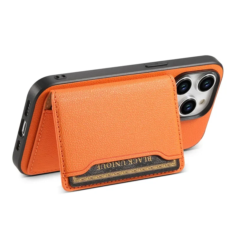 Luxury Leather Magnetic Wallet Phone Case with Card Slot Holder