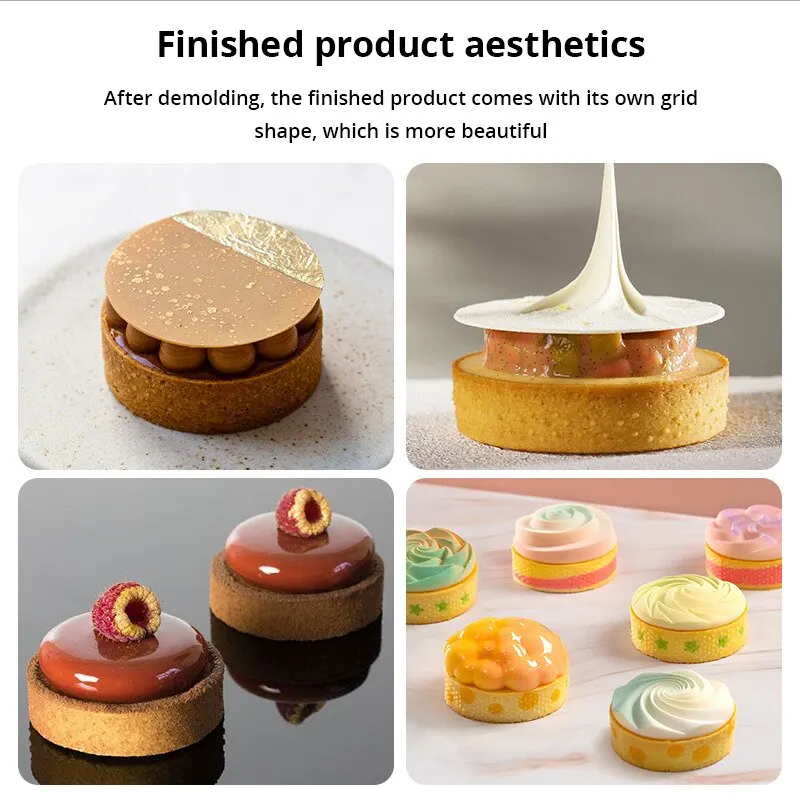 Pastry Tools 8pcs/set Cake Ring Mold Cutter French Cheese Mousse Cake Tower Ring Shape Oven Baking Tools Kitchen Baking Tool Home Mold