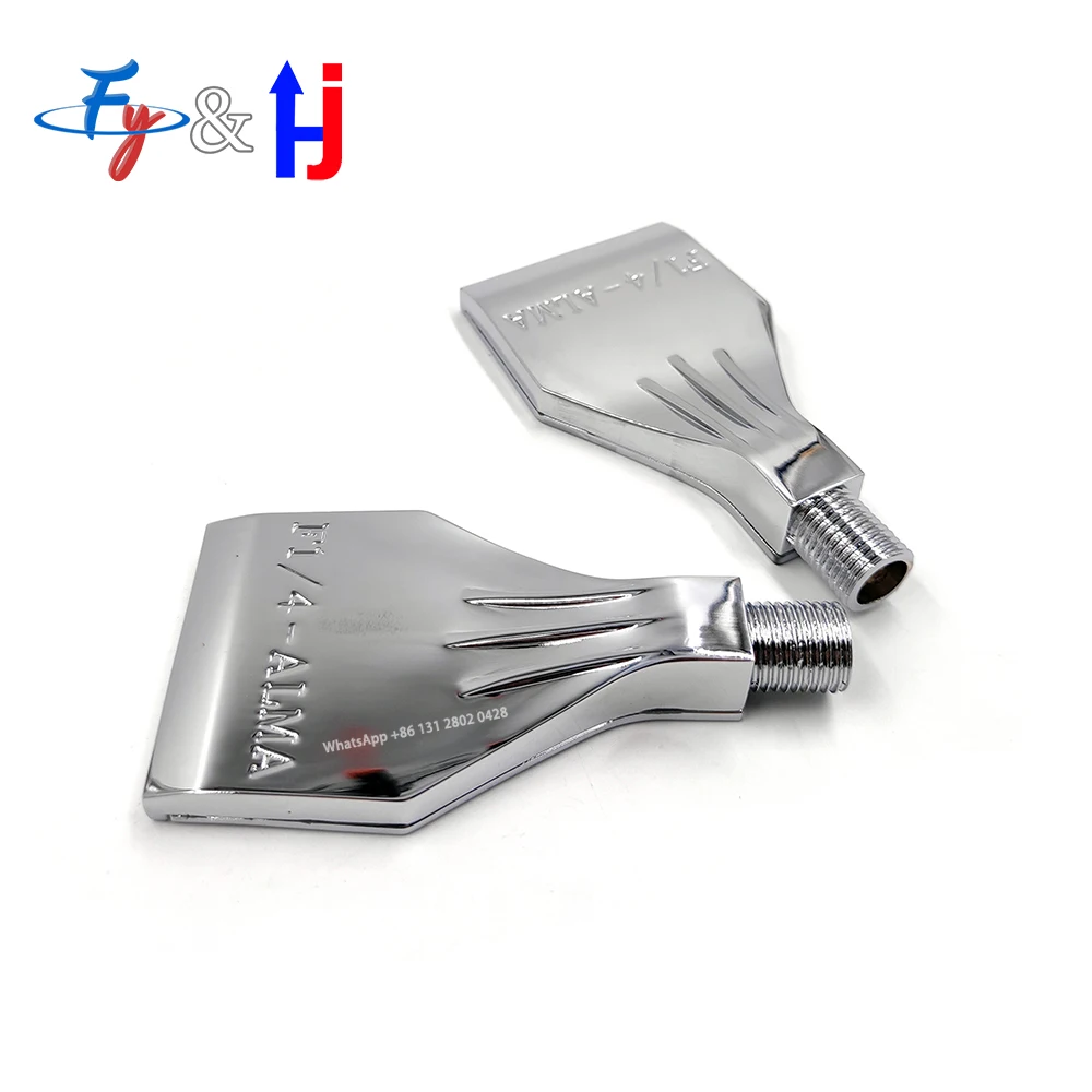 Metal Air Blow Flat Nozzle, Aluminum Alloy Blow Jet, Paint Nozzle, 1/4 BSPT, F1/4-ALMA, Dust Removal 3