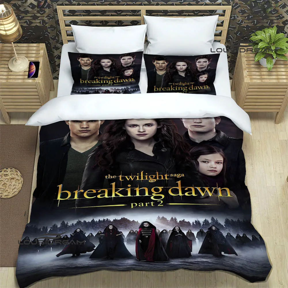 The twilight Saga printed Bedding Sets exquisite bed supplies set duvet cover bed comforter set bedding set luxury birthday gift 6