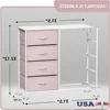 Dresser with 8 Fabric Bin Drawers Kids Bedroom Storage Chest Multipurpose Lightweight Easy Assembly Playroom Organizer 1