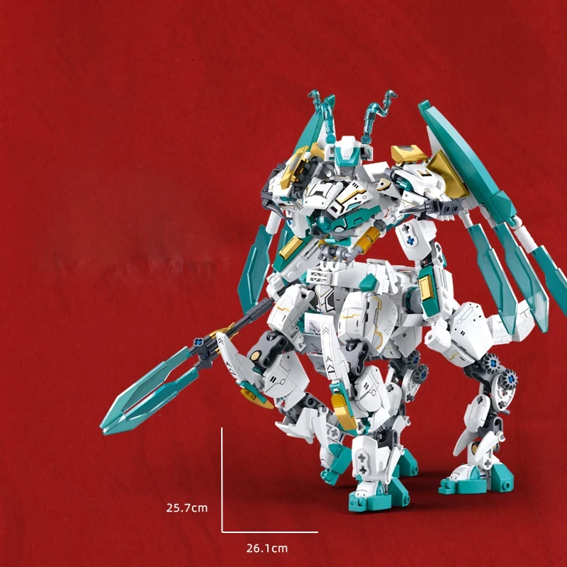 Mech Roboter Modell Bausteine Spielzeug Set Kreativität Filme Action Figur Krieger DIY Montieren Ziegel Spielzeug für Kinder Geschenke – Detail 19