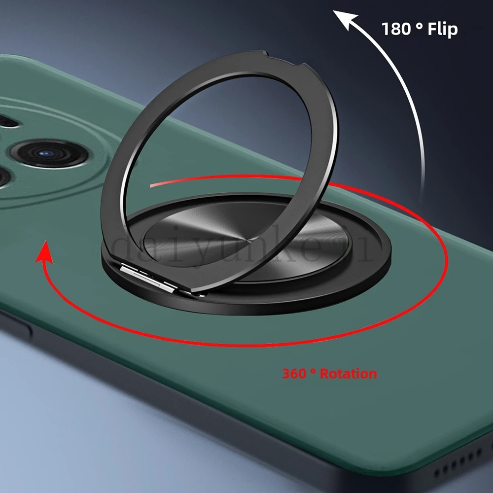Luxury Magnetic Silicone Phone Case with Screen Protector