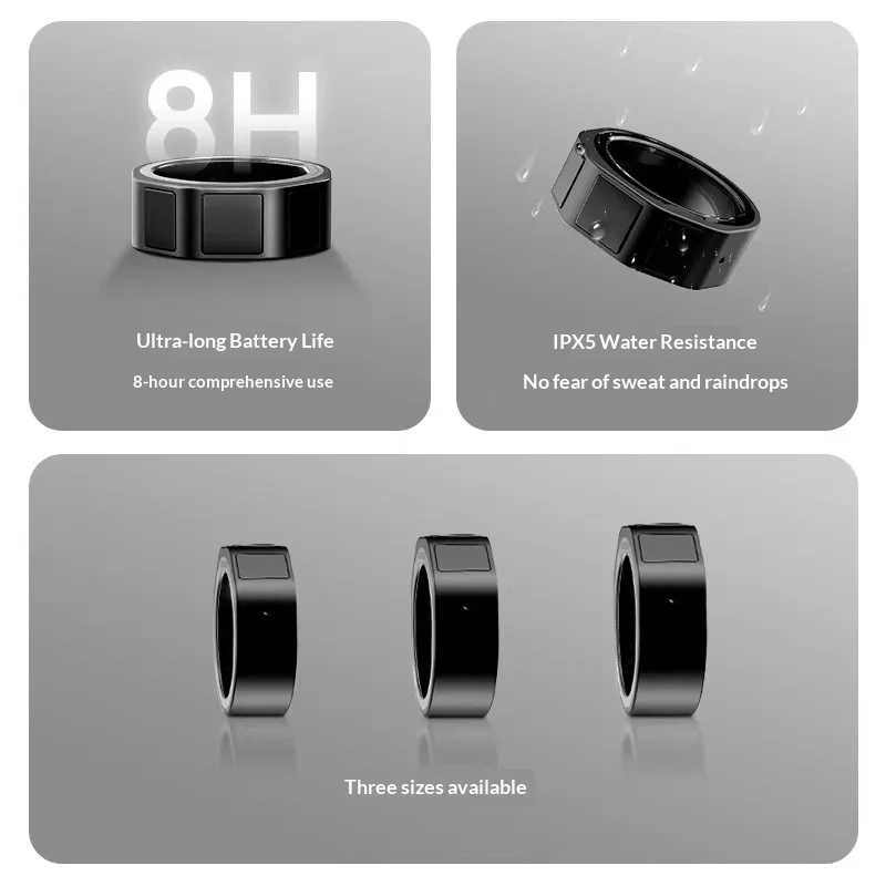 INMO Ring4 Smart Ring GO3 Exclusive Smart Ring Fingertip Remote Control Ring Super Long Battery Life IPX5 Waterproof - 3