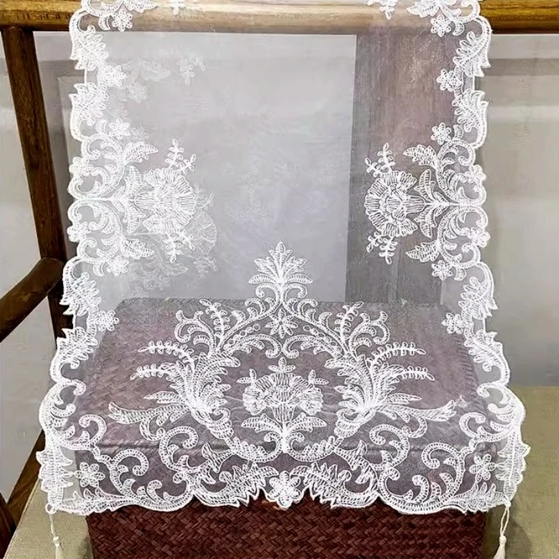 Table Cloth Leather Table Cloth Rectangular Tablecloth Disposable Tablecloth Tarot Card Table Cloth Tarot Tablecloth Linen Table Runner Table Protector European Mesh Embroidered Multi Size Tablecloth Set TV Bedroom Wall Cabinet Sofa Armrest Cover Christmas Wedding Decoration