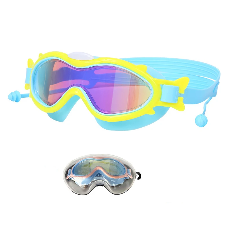 

Kids Swimming Goggles Waterproof Diving Surfing Swimming Glasses Children Swim Eyewear Earplug Adjustable Anti Fog UV Protection
