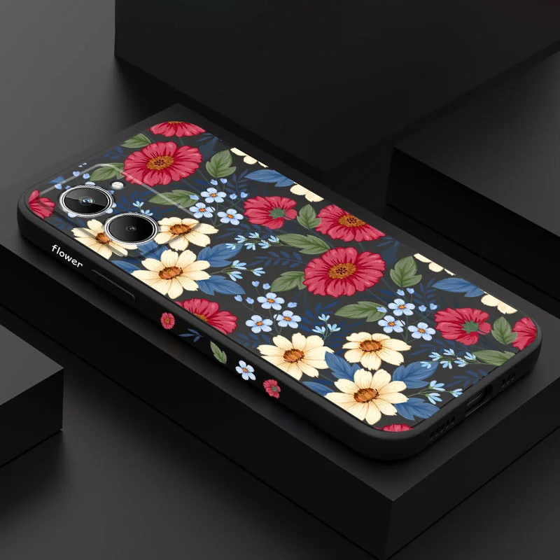 Sunny Safflower Case Per Oppo Realme 10 10T 9 9I 8 8I 7 7I 6 Pro Plus C31 C30 C35 C11 C12 C15 C20 C21Y C25 S 4G 5G 2021 2020