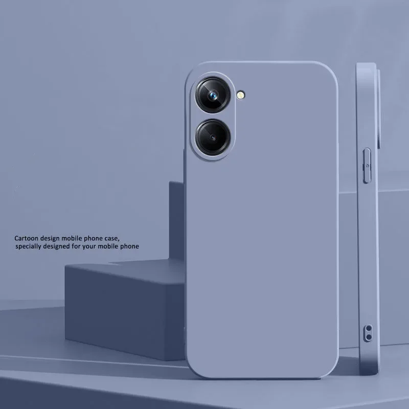 Fashionable Soft Silicone Shockproof Bumper Solid Color TPU Back Cover