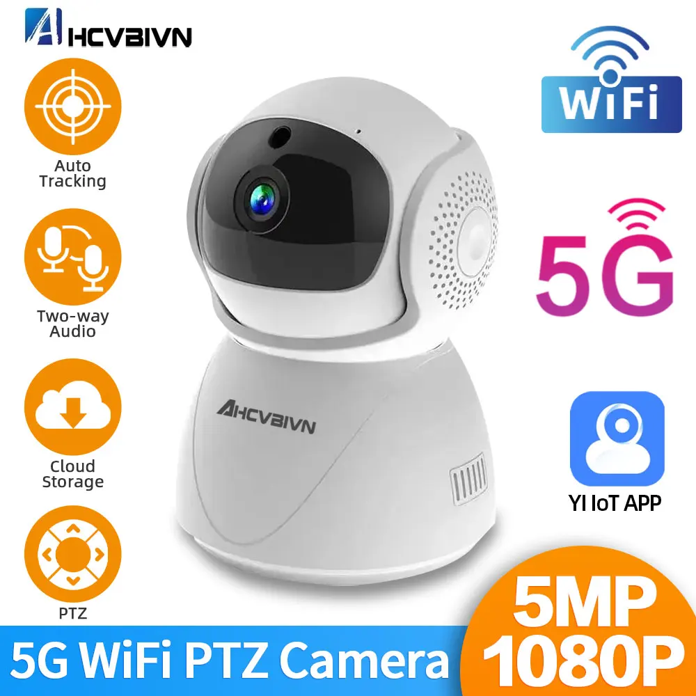 Telecamera Ip Wifi 1080P 5Mp Telecamera Di Sorveglianza Yiiot Monitoraggio Automatico Smart Home Security Indoor Wifi Wireless Baby Monitor Cam