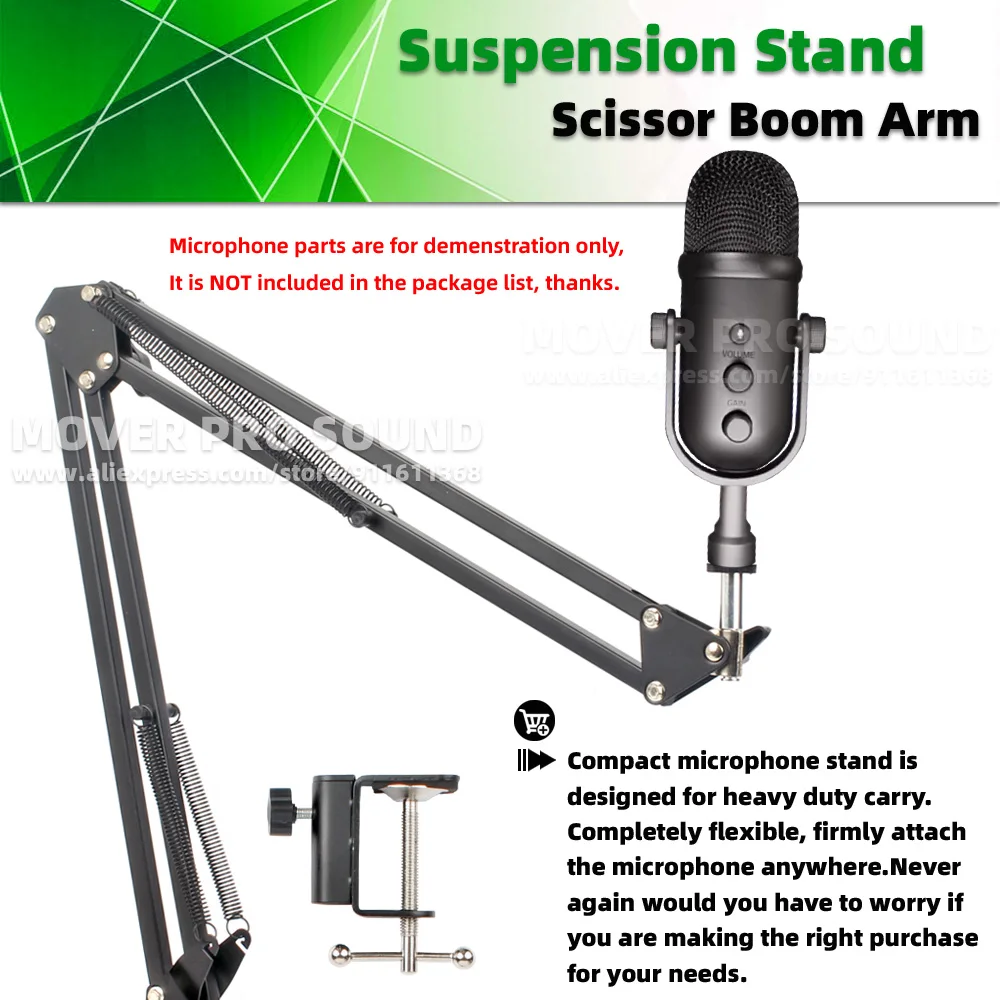 For RAZER SEIREN V2 V 2 Pro Tabletop Suspension Scissor Boom Arm Mic  Cantilever Bracket Microphone Stand Desk Top Mount Holder