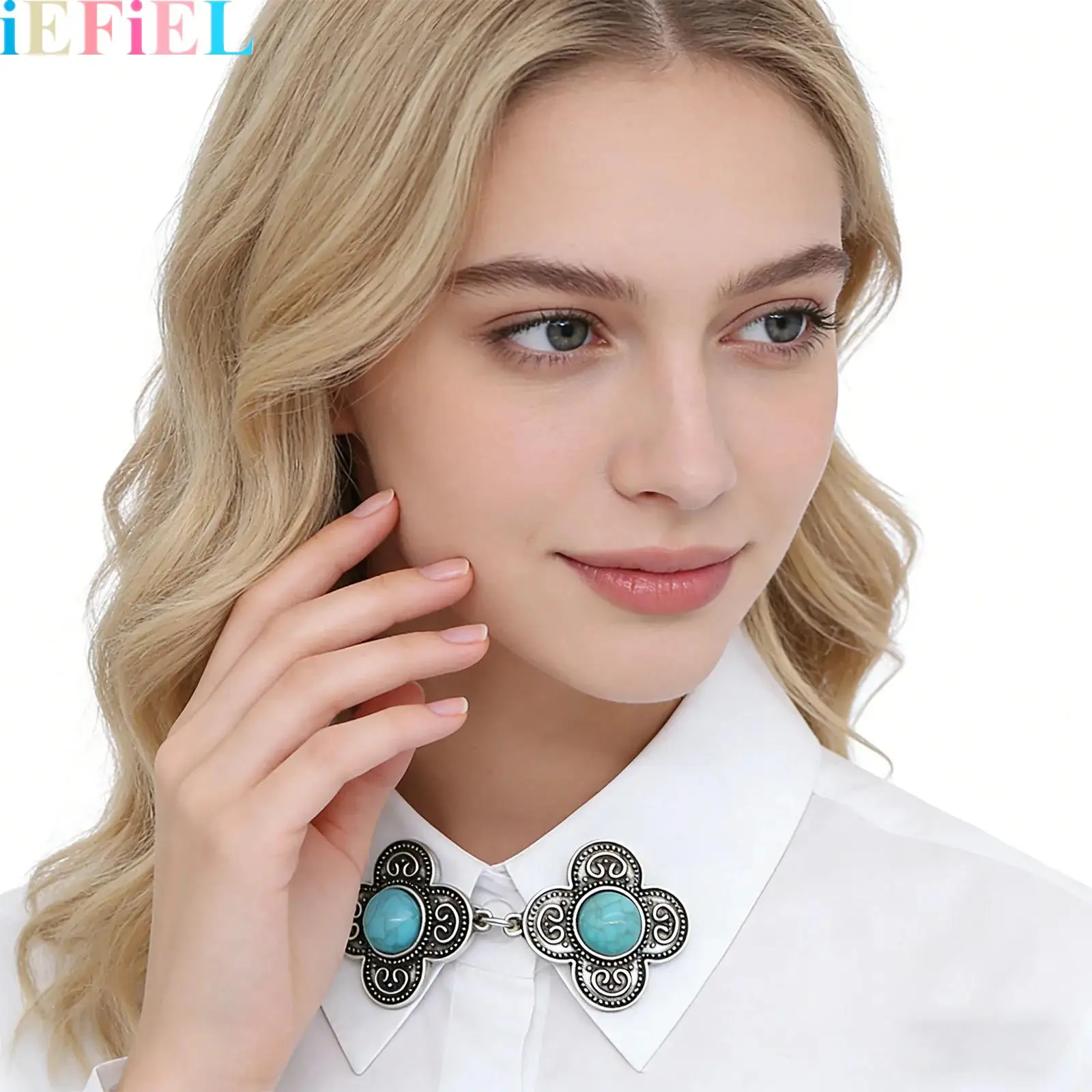 빈티지 스웨터 클립 셔츠 드레스 허리 조절 클립 가디건 숄 브로치 여성용 허리 장식