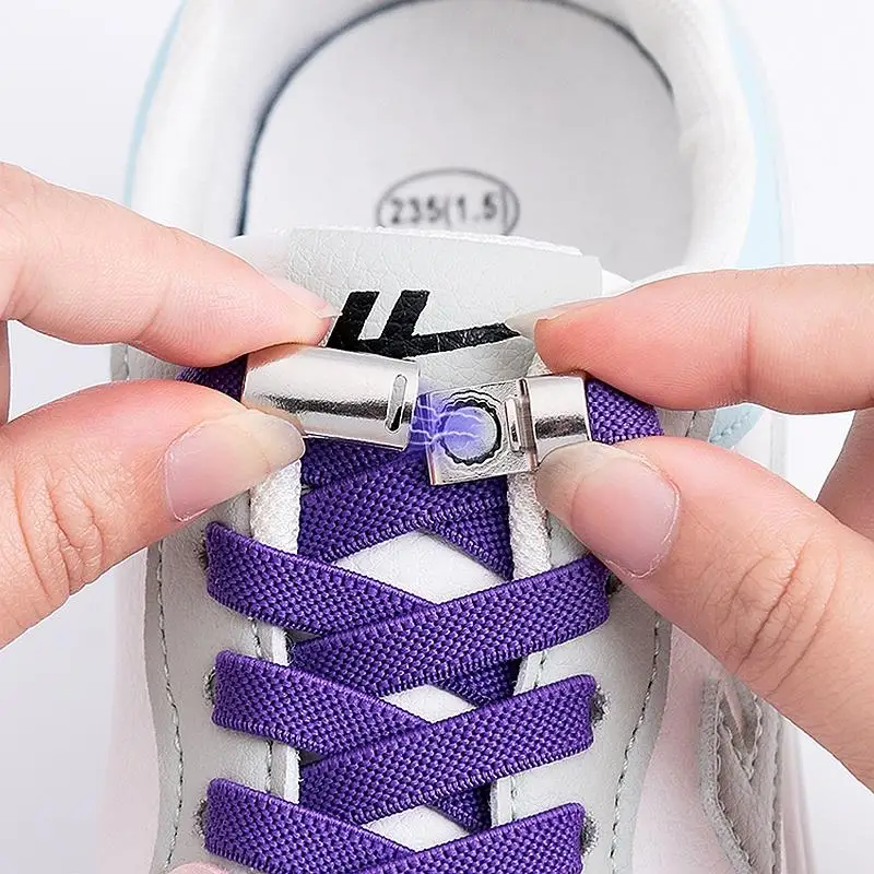 1Pair New Upgrade Magnetic Shoelaces Elastic Laces Sneakers NoTie Shoelace  Kids Adult Quick Laces Lazy Rubber Sport Shoestrings - AliExpress