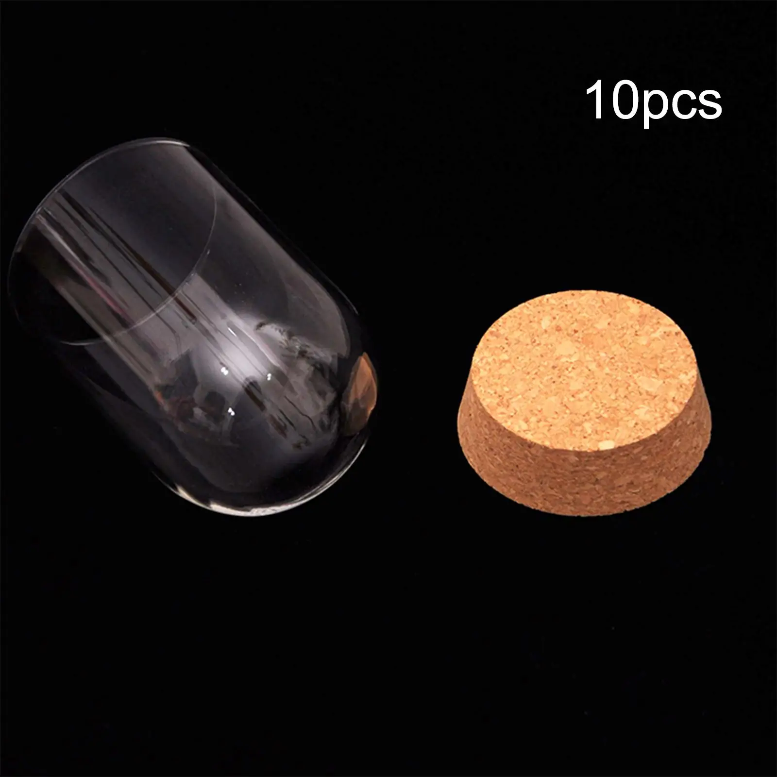 10pcs Display Dome with Base Decor Tabletop Decor Protective Dustproof Birthday Gift Showcase Glass Cloche Cover DIY Crafts glass display dome