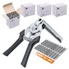 Farm Hog Ring Plier Tool M Clips Staples Chicken Hamster Bird Rabbit Mesh Cage Wire Fencing Caged Clamp Poultry Animal Supplies 1