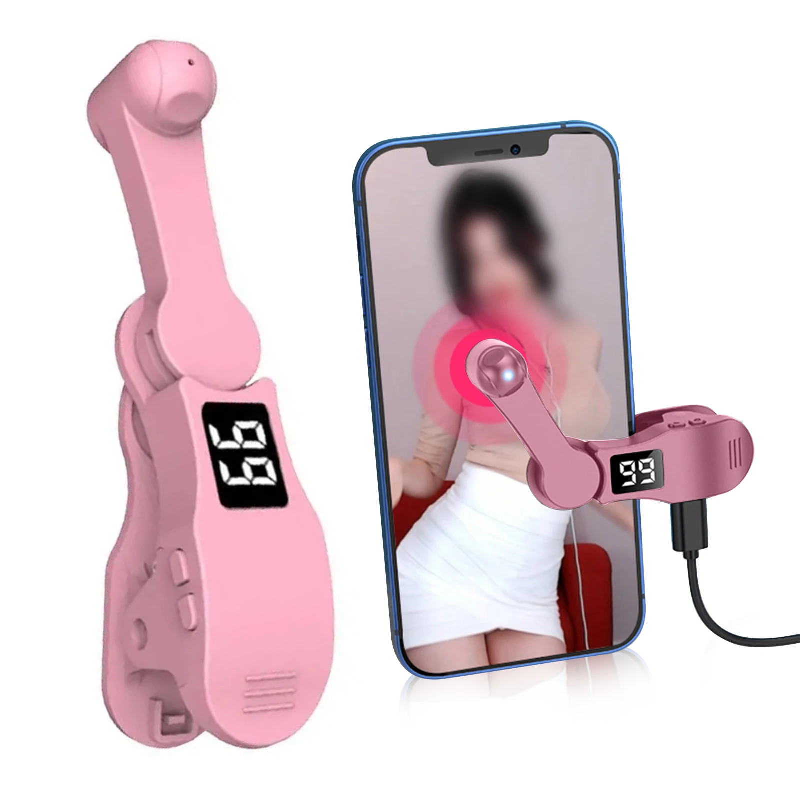 디지털 자동 스크린 클리커 자동 휴대폰 화면 태퍼 USB 게임 화면 터치 삼각대 태퍼 손가락 클릭 시뮬레이터