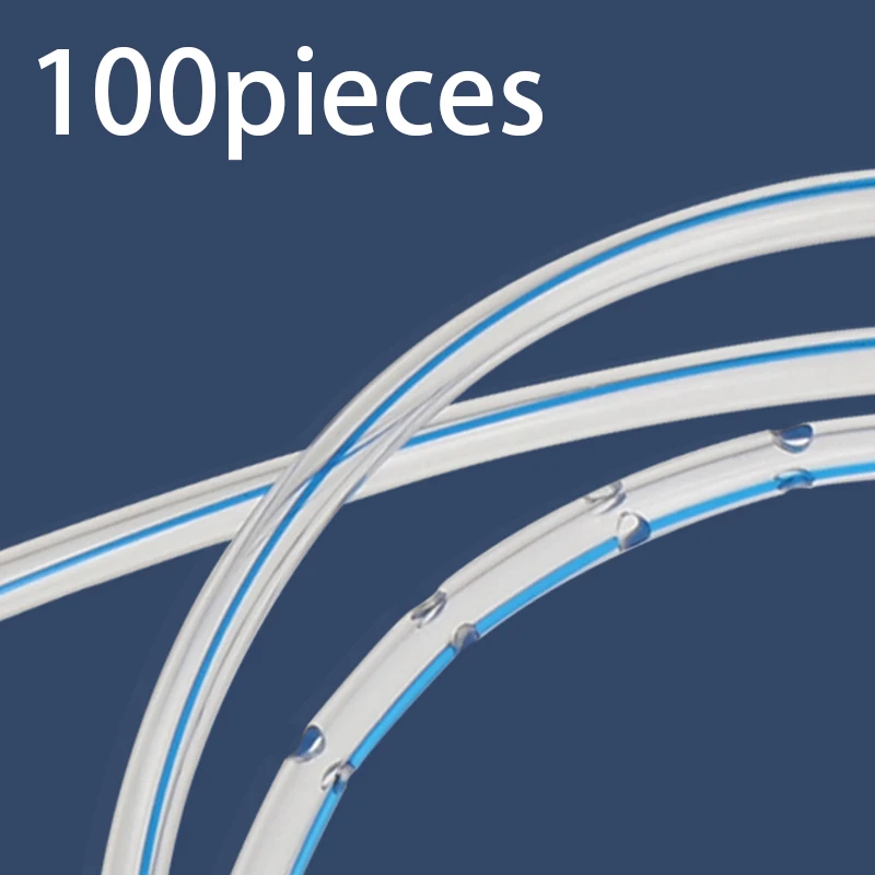Canack Pet 10 Pieces Animal 100% Medical Grade Silicone Round Perforated Drains