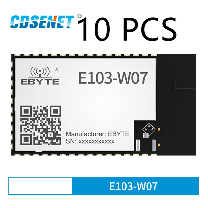 10PCS WIFI Mesh Ad Hoc Network Wireless Module AT Command CDSENET E103-W07 10 dBi for Smart Home Industrial Scene настенный кронштейн для роутера простая установка неразрушающий сигнал совместимость с google wifi mesh 2020 router белый