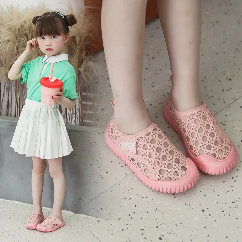 Baby Girls Casual Shoes Summer Boys Sneakers Breathable Mesh Children Shoes Soft Sole Infant Toddler Kids Sports Sandals