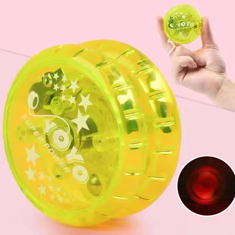 Yoyo Alloy Metal Flashing Children's Toys Outdoor Accessories for Kids and Beginners yoyo ball