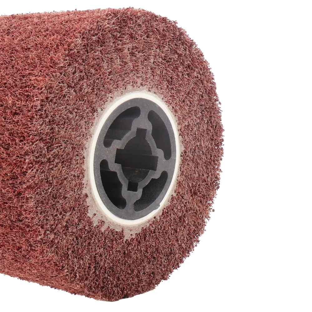 Nylon-Vliesdrahtbürste, Schleifbürste, Entgratungstrommel aus Edelstahl, Polierwerkzeug, Körnung 60-600 – Detail 11
