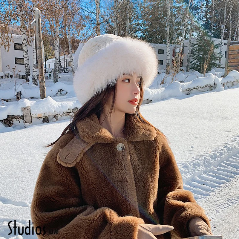 Women’s Rex Rabbit Fur Knit Hat 5