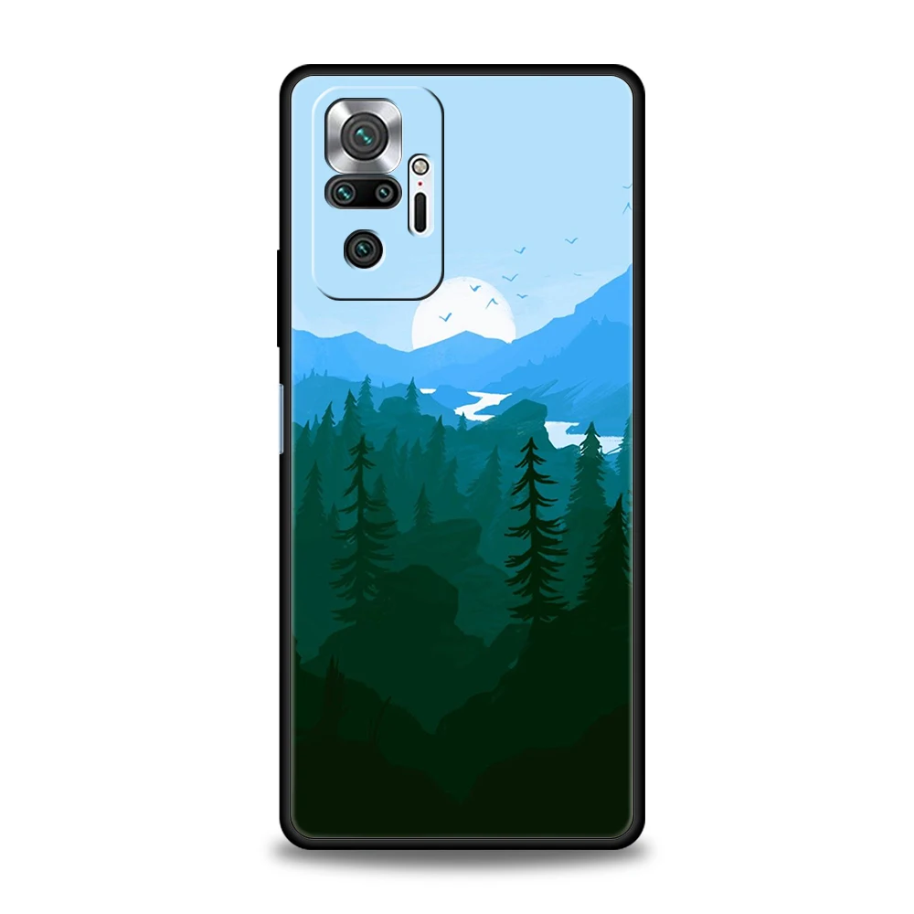 Painted Scenery Luxury Silicone Phone Case