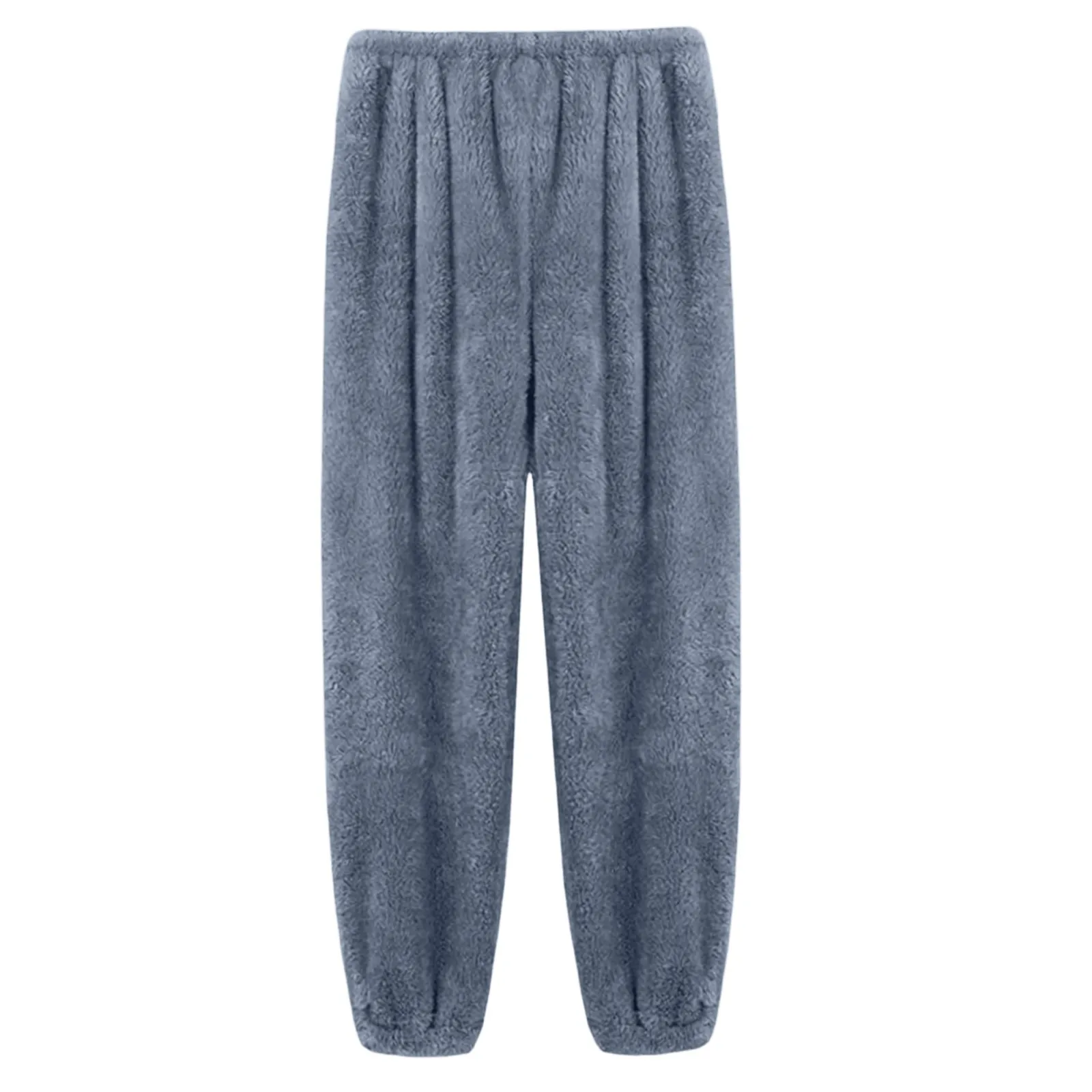 Damen Samt Schlafanzughose Mit Elastischem Bund Für Zuhause_voghion.com