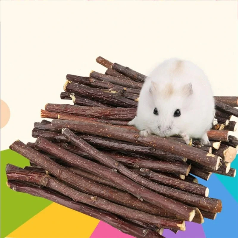 Professional Hamster Rabbit Teeth Grinding Apple Tree Stick Minerals Molar Stone Toys for Chinchilla Hamster PetToys accessories 1