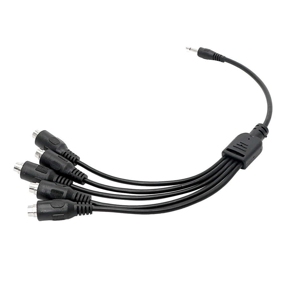 IKOKY Electro Stimulation Penis Ring Anal Plug Electric Shock Accessories 5 in 1 Adapter Cable Sex Toys Couple Wire