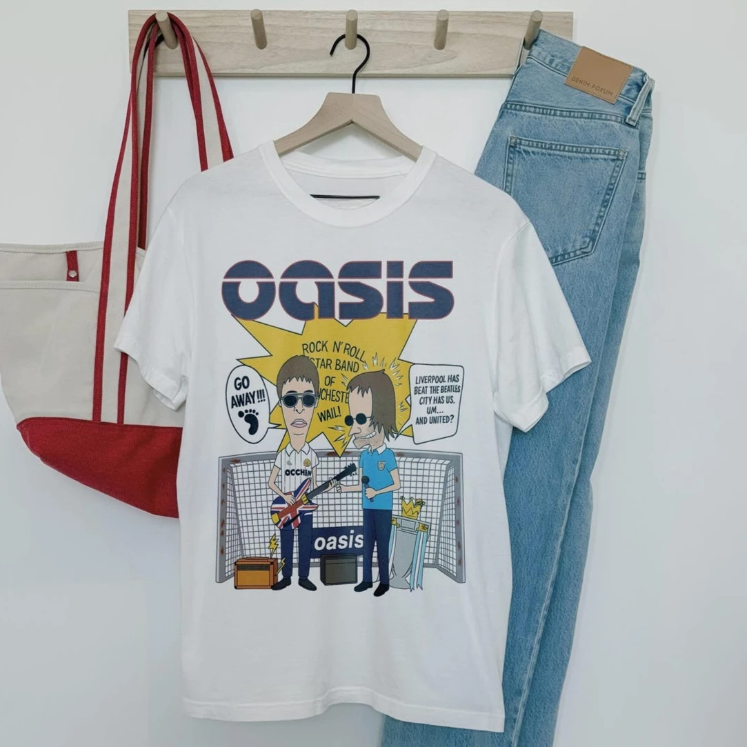 Vintage British Music Albums Graphic T-Shirt - Unisex Crew Neck Short Sleeve Tee