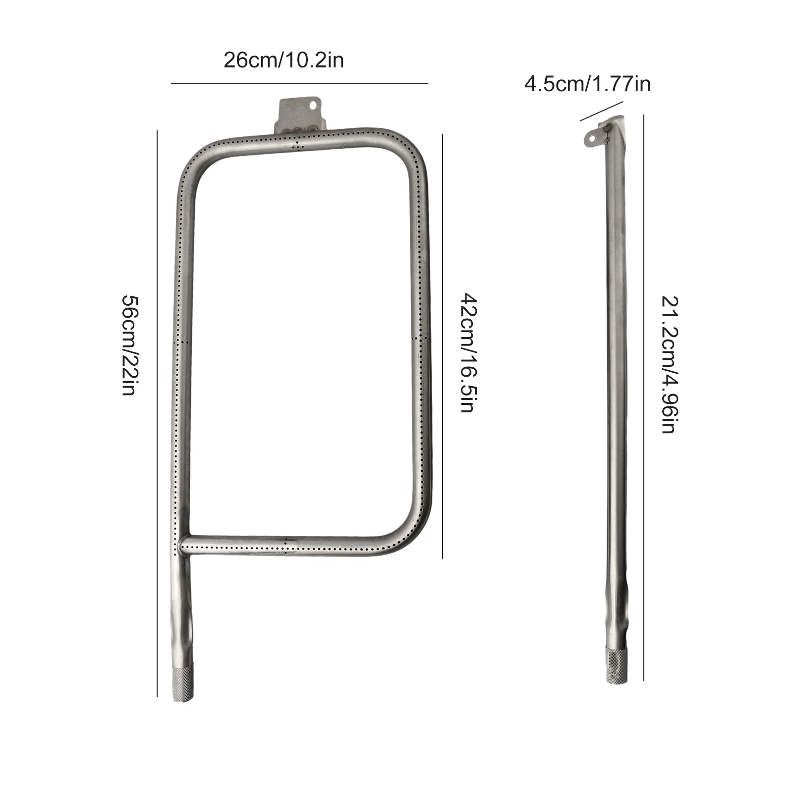 

Burner Tube Burner Set 26.4 *56.2cm 2pcs/set 304 Stainless Steel Parts Pipe High Quality Kitchen Tools Durable