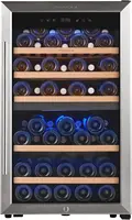 52-bottle Wine Fridge Freestanding Wine Cooler Refrigerator,(Bordeaux 750ml) Dual Zone Compressor 1