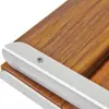 18" ADA Compliant Folding Serena Teak Wood Shower Bench Seat, Clear Coated for Extra Protection and Smooth Modern Finish 6