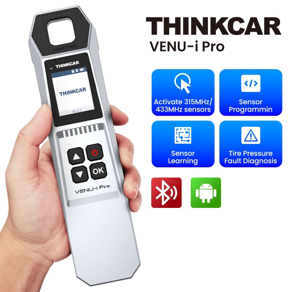 THINKCAR VENU iPro TPMS 315MHz 433MHz herramienta de diagnóstico de presión de neumáticos de coche Sensor Universal activación programación aprendizaje