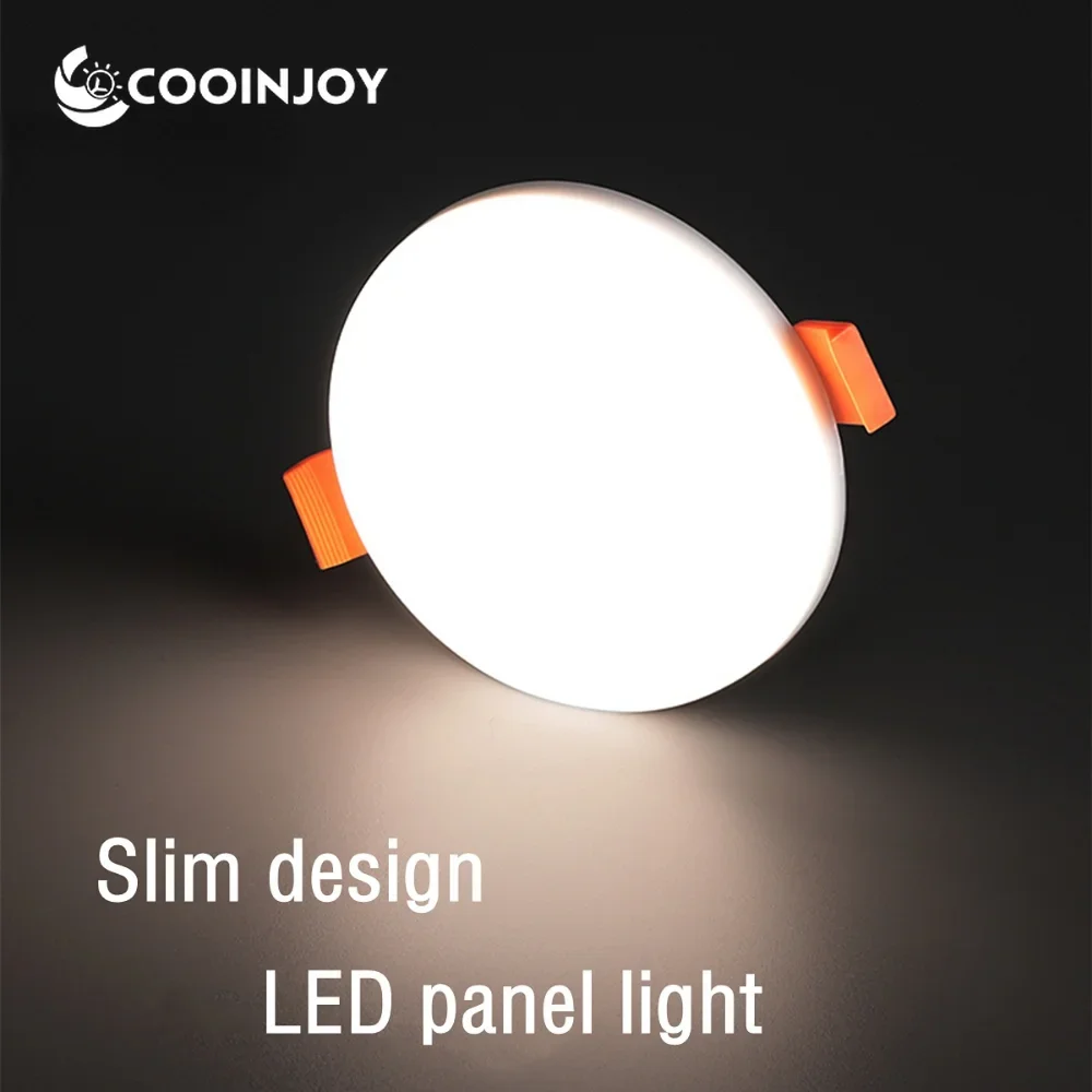 

Ultra Thin Round/Square LED Panel Light 10W 18W 24W 36W 220V Aluminum Ceiling Recessed Downlight AC 85-265V Open Hole Adjustable