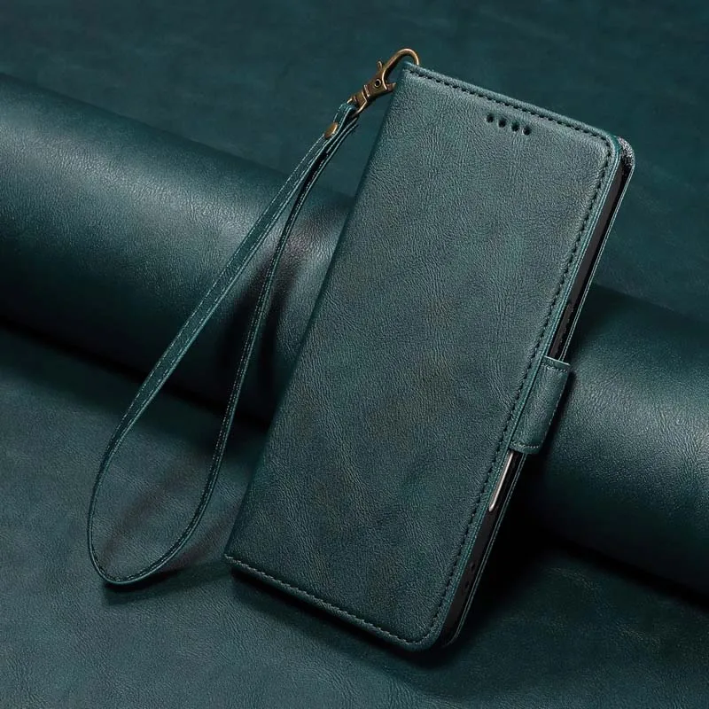 Luxurious Leather RFID Anti-Theft Flip Wallet Case